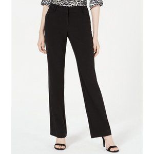 BCX Bootcut Trousers Pants Dress Career Work Junior Size 15 Black Stretch